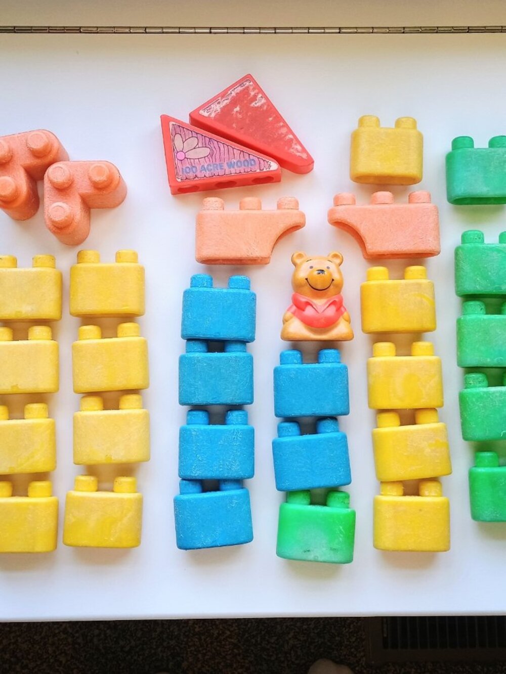 Vintage Tuff Stuff Wonder Blocks Disney Winnie the Pooh 100 Acre Wood Toy Lot 32